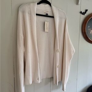 Universal Thread Cream Knit Cardigan Sweater XXL NWT